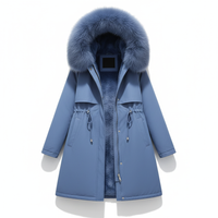 Fleece Parka Mit Kapuze -  Silvia