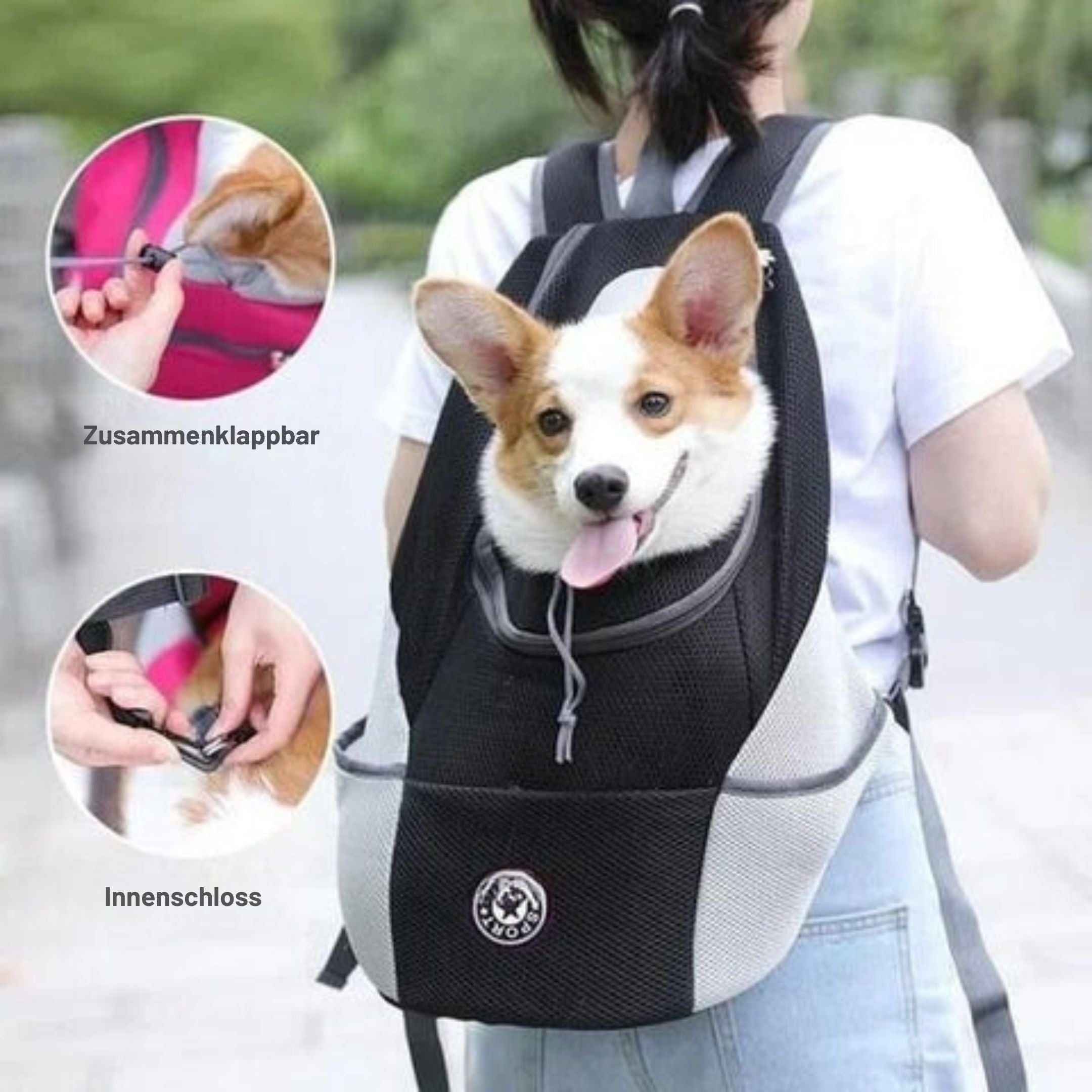 Abenteuerlicher Haustier Rucksack - TrekPaws