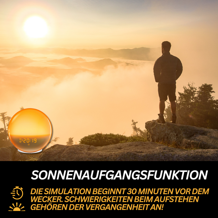 Natürliche Radiowecker mit Wake-up Light - GlowRise