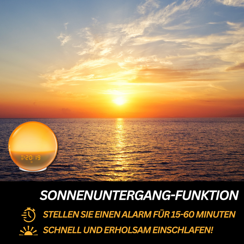 Natürliche Radiowecker mit Wake-up Light - GlowRise