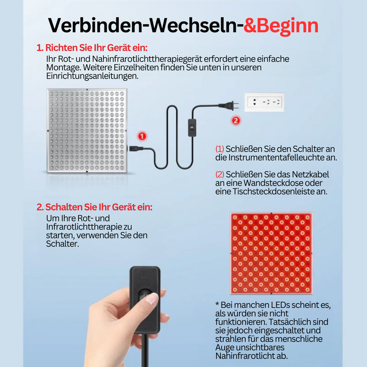 Infrarot-Paneel - GlowTherapy