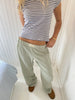 Damen-Loungehose mit Streifenmuster – Elvira