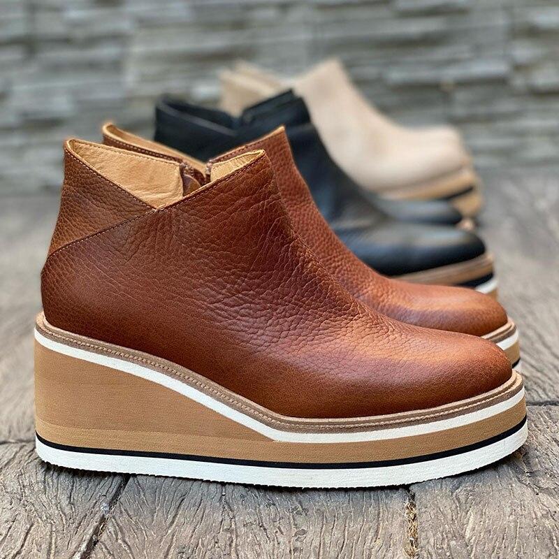 Bequeme Plateau-Stiefeletten - Mira
