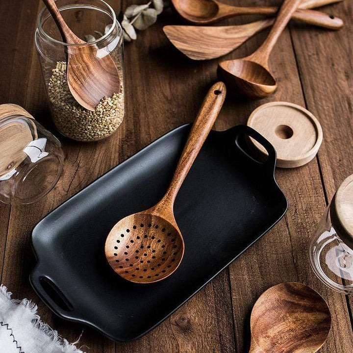 Natural Wooden Kitchen Utensils - RustiCook