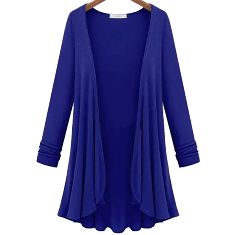 Damen Strick-Cardigan mit Rüschen – Chiara