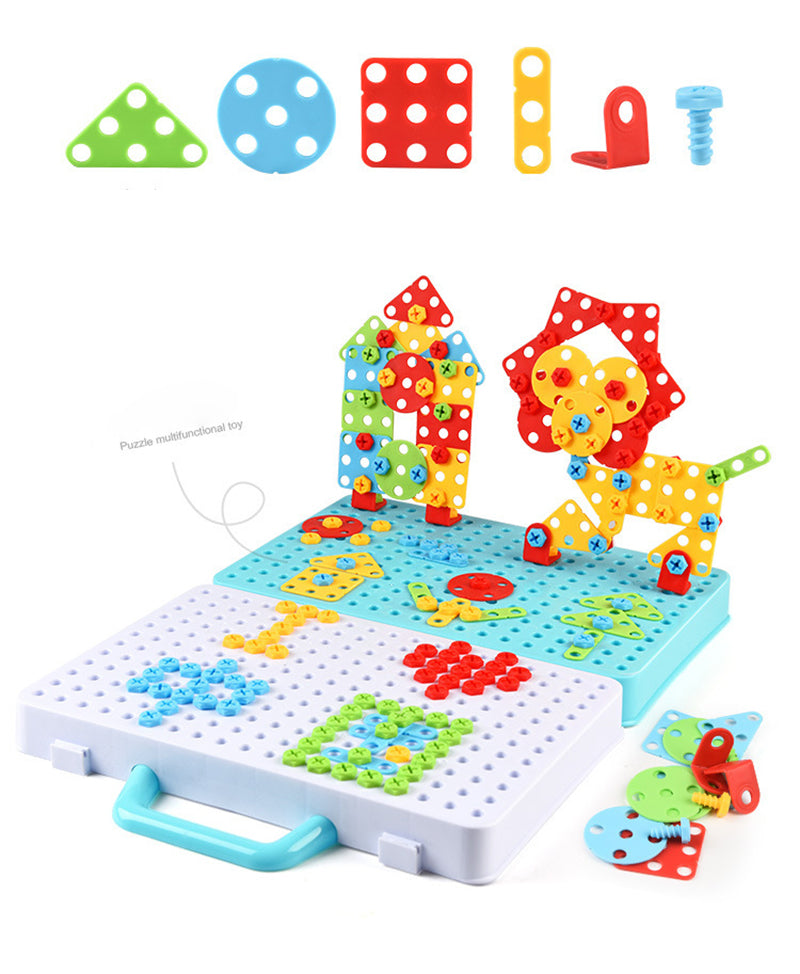 Kreatives Bauset mit Spielzeugbohrer - BuildyDrill