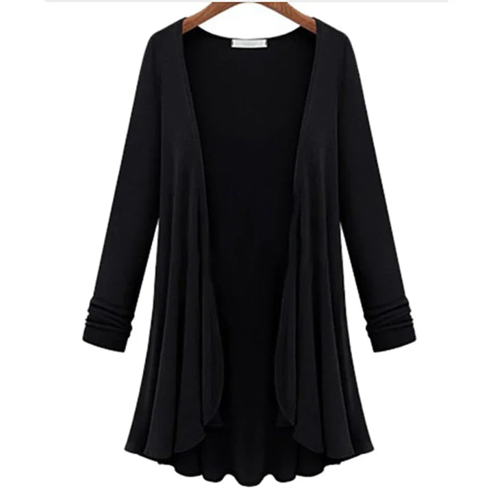 Damen Strick-Cardigan mit Rüschen – Chiara