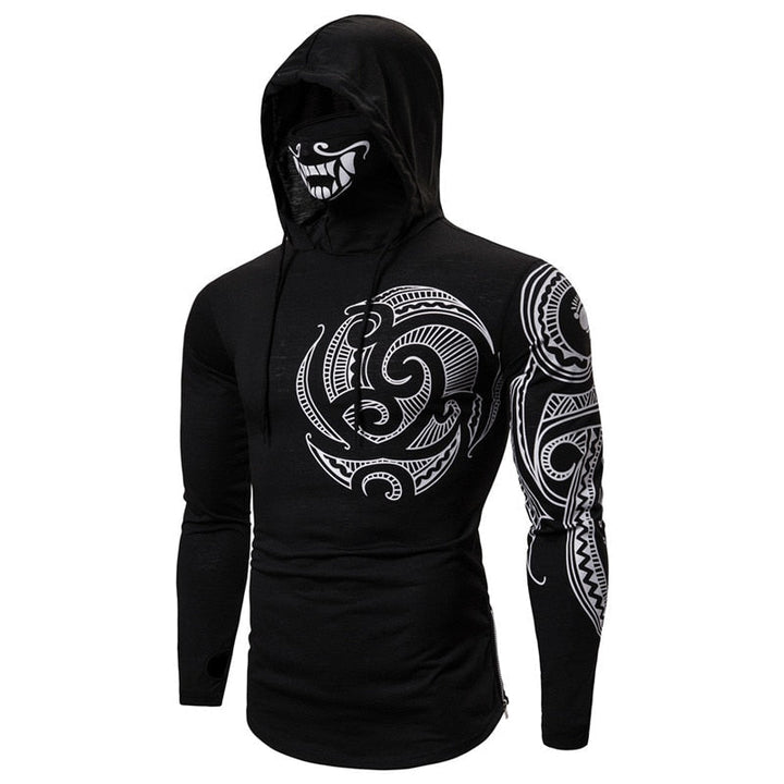 Herren-Hoodie mit integrierter Skull-Maske – Herbst-Edition ShadowX