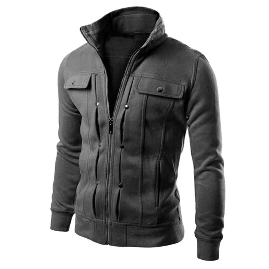 Herren Zip-Up Stehkragen-Jacke – Carlo