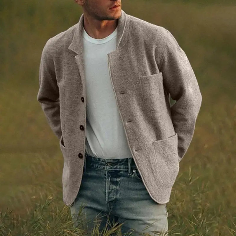 Herren Strickjacke mit taillierter Passform – Dario