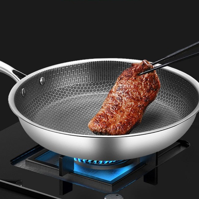 Kratzfeste Edelstahl-Bratpfanne mit Antihaftbeschichtung – ProCook Elite