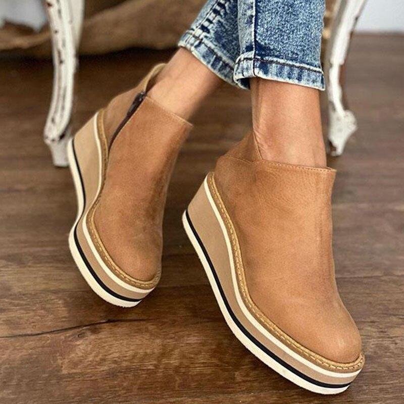 Bequeme Plateau-Stiefeletten - Mira