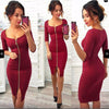 Herbstliches Bodycon-Kleid mit Reißverschluss – Clara