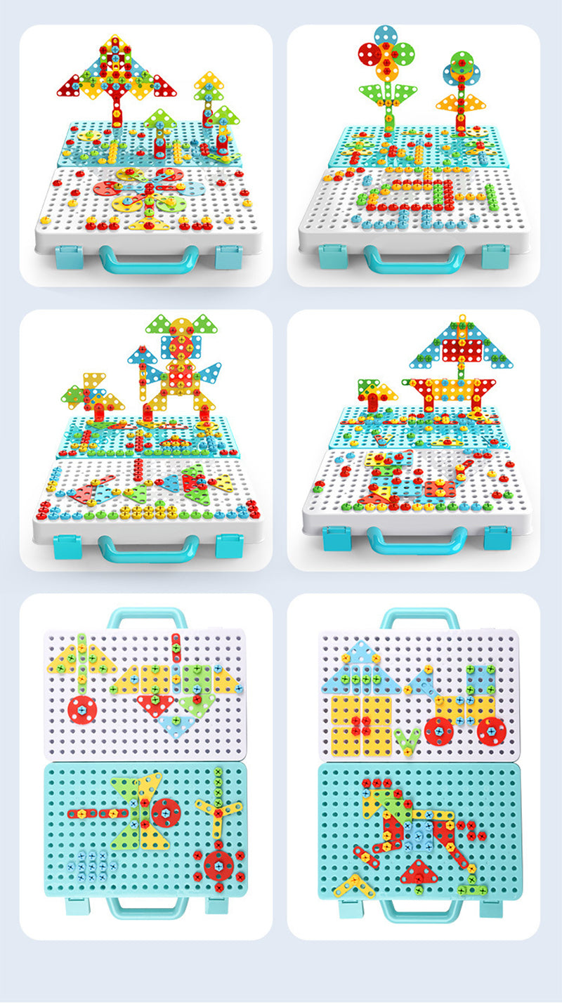 Kreatives Bauset mit Spielzeugbohrer - BuildyDrill