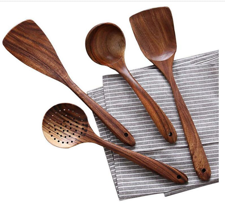 Natural Wooden Kitchen Utensils - RustiCook