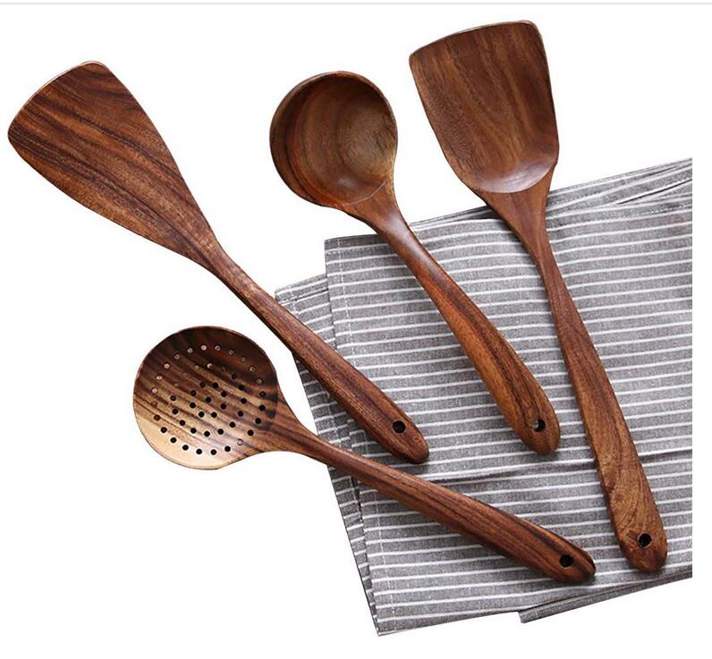 Natural Wooden Kitchen Utensils - RustiCook