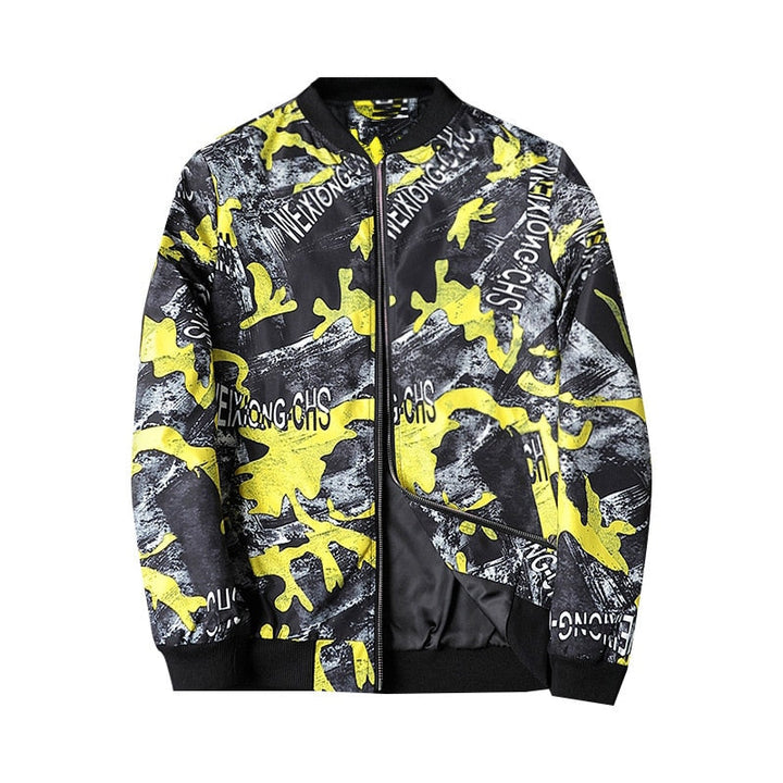 Abstract Bedruckte Herren-Bomberjacke - Enzo