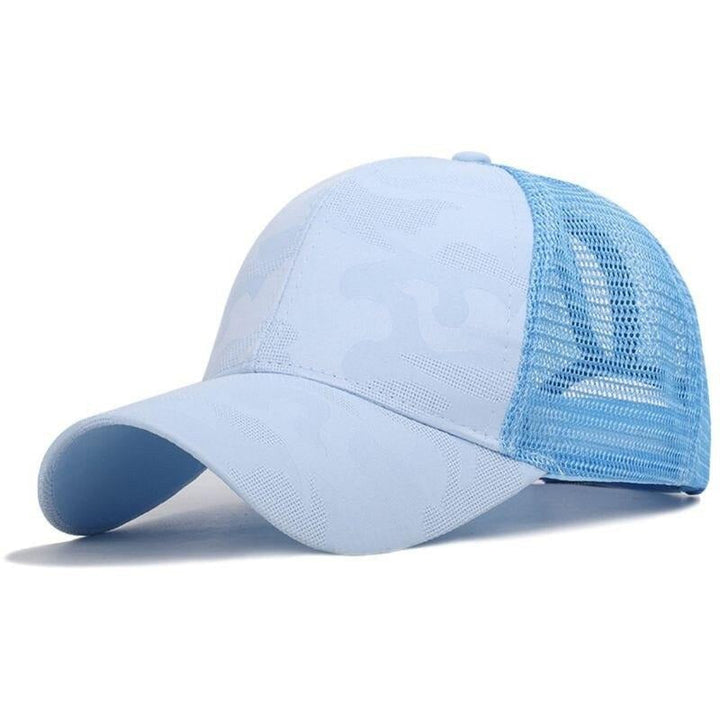 Trendige Damen Baseballcap mit Zopfloch & Klettverschluss – Leona (1+1 GRATIS Aktion)