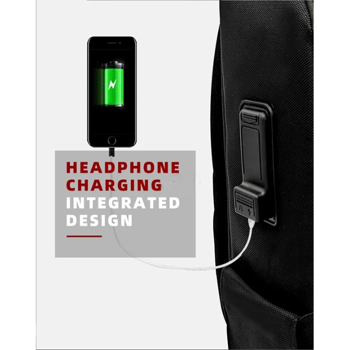 Intelligenter Fingerabdruck-Schloss Business-Reiserucksack – Diebstahlsicheres USB-Lade-Design