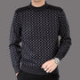 Herren-Pullover mit Karo-Strickmuster – Fabian