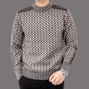 Herren-Pullover mit Karo-Strickmuster – Fabian