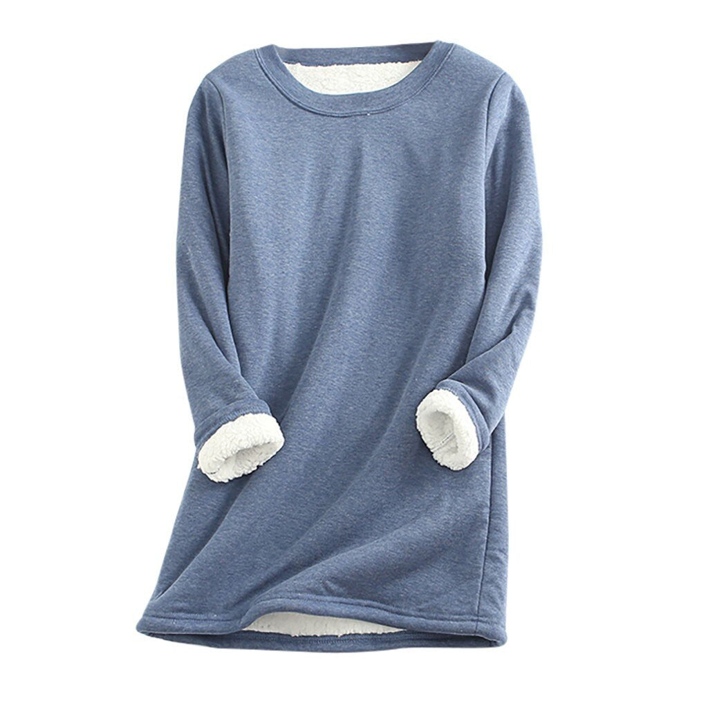 Damen-Fleecepullover mit Innenfutter – Mira