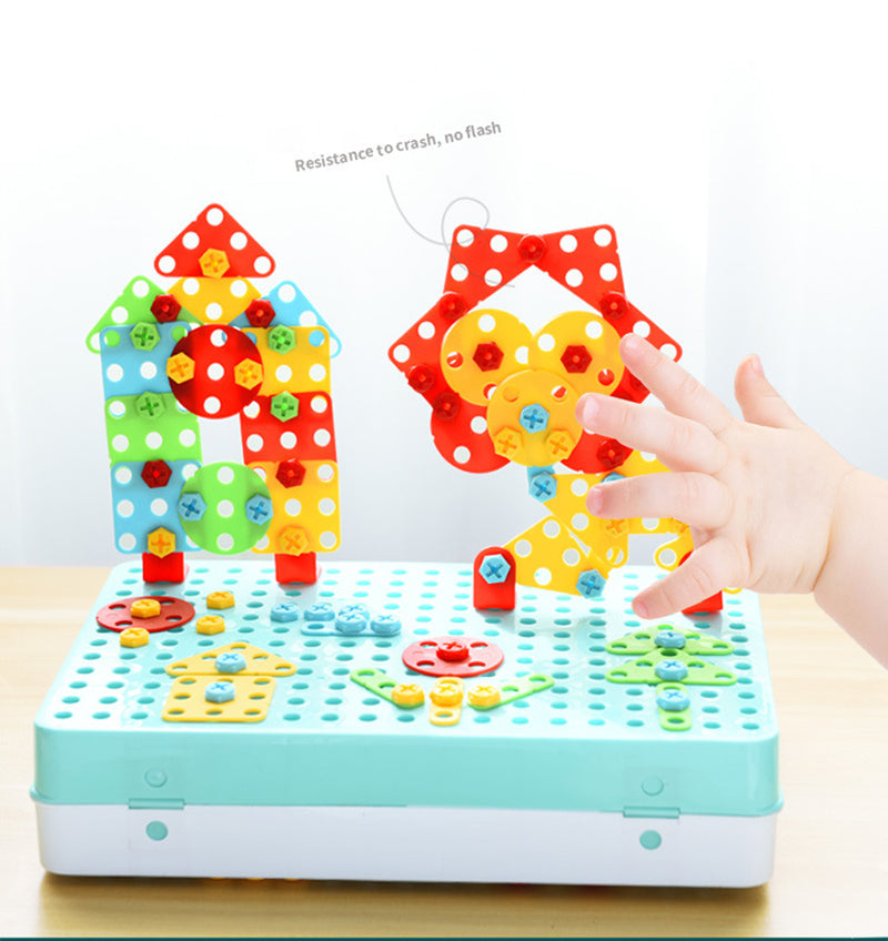 Kreatives Bauset mit Spielzeugbohrer - BuildyDrill