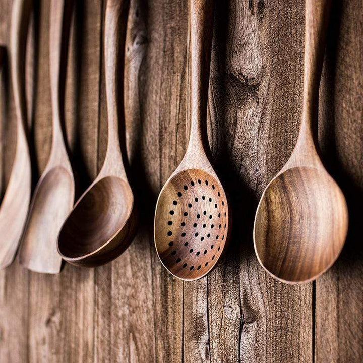 Natural Wooden Kitchen Utensils - RustiCook