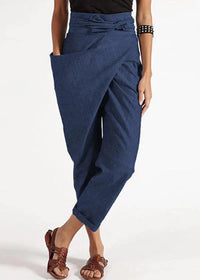 Modische Damen Haremshose mit hoher Taille – Romy