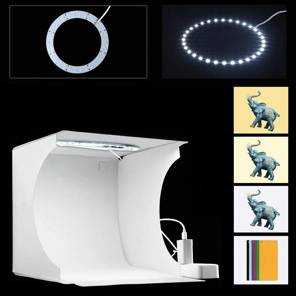 Tragbares Fotostudio mit LED-Beleuchtung – LumiCube