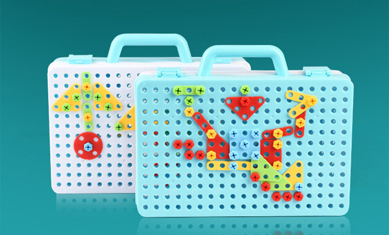 Kreatives Bauset mit Spielzeugbohrer - BuildyDrill