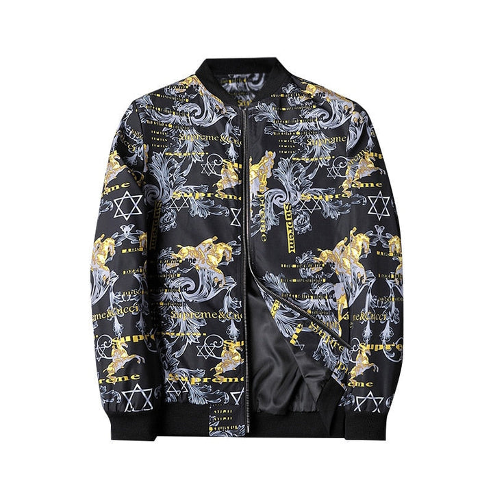 Abstract Bedruckte Herren-Bomberjacke - Enzo
