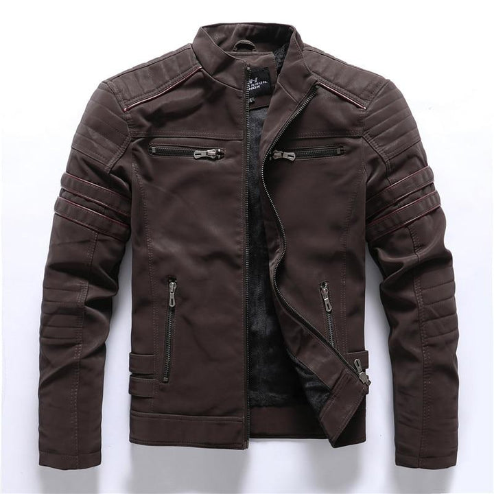 Herren-Bikerjacke mit Stehkragen – Rafael Herbstedition