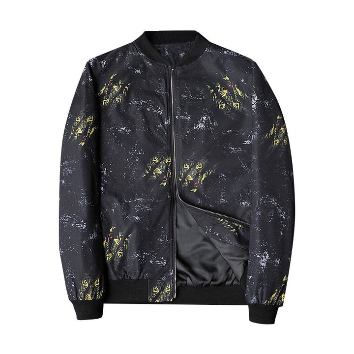 Abstract Bedruckte Herren-Bomberjacke - Enzo