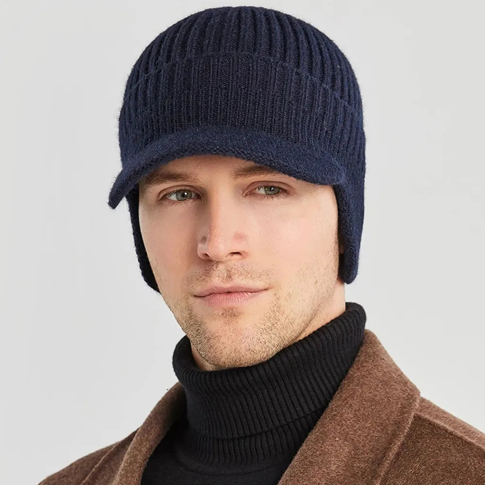 Herren Strickmütze mit Ohrenklappen – Kian (1+1 GRATIS)