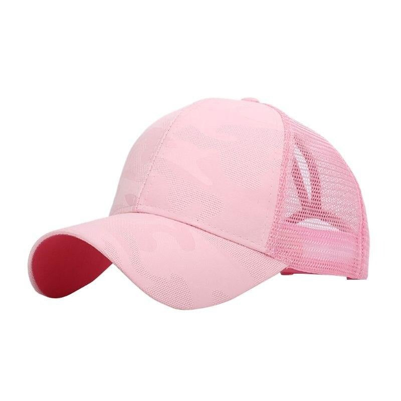 Trendige Damen Baseballcap mit Zopfloch & Klettverschluss – Leona (1+1 GRATIS Aktion)
