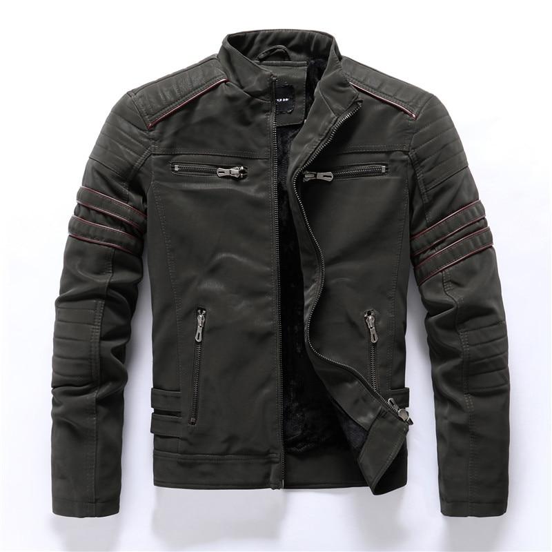 Herren-Bikerjacke mit Stehkragen – Rafael Herbstedition