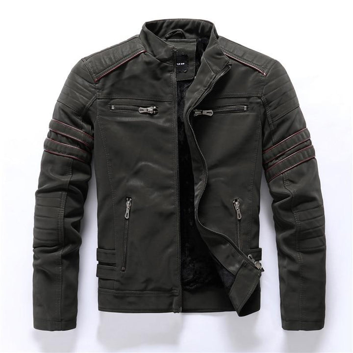 Herren-Bikerjacke mit Stehkragen – Rafael Herbstedition