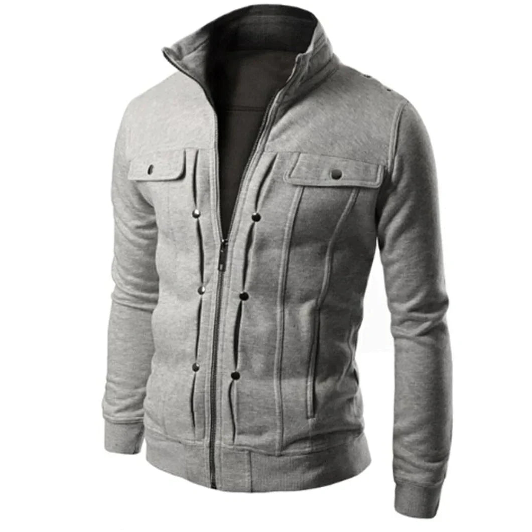 Herren Zip-Up Stehkragen-Jacke – Carlo