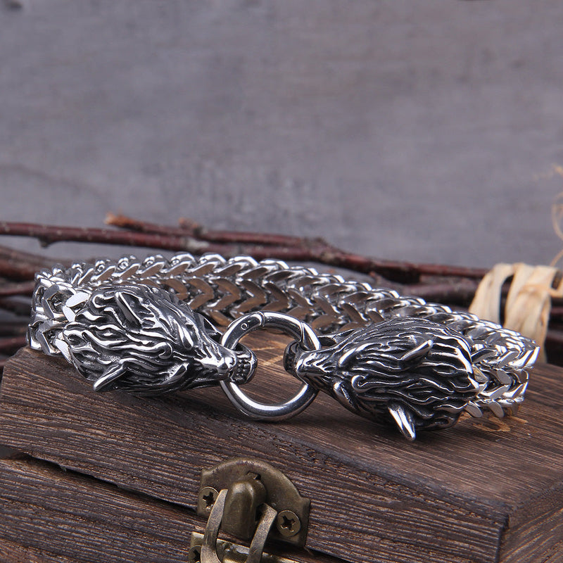 Viking Wolf Charm Bracelet – Ragnar