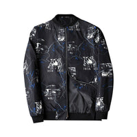Abstract Bedruckte Herren-Bomberjacke - Enzo