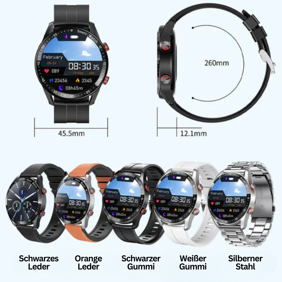 Multifunktionale Smartwatch - HealthSync Pro