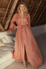 Böhmisches Maxi-Sommerkleid mit Tiefem Ausschnitt – Seraphina