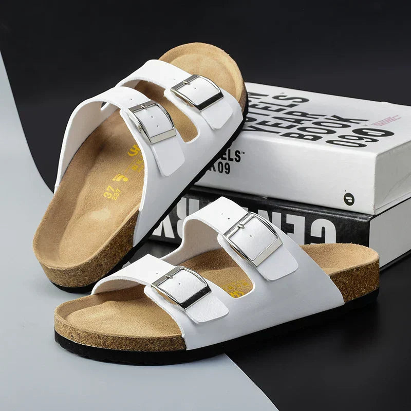 Luftige & Bequeme Herren Ledersandalen mit Verstellriemen – Matteo