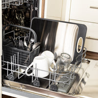 Hygienische Edelstahl Schneidebrett - SteelSafe