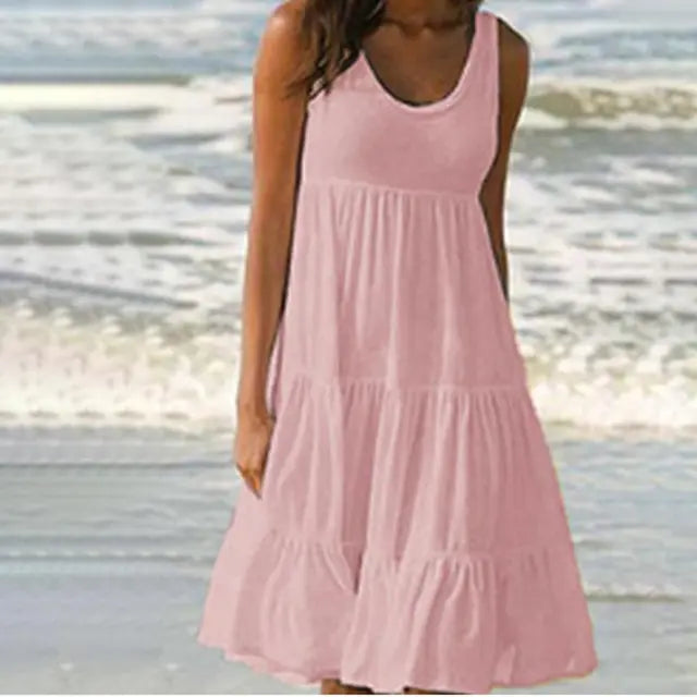 Trendiges Ärmelloses Minikleid mit Rundhalsausschnitt – Amelie