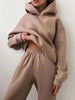 Damen-Kapuzenpulli- und Jogginghosen-Set aus Fleece – Herbstzauber von Marivelle