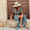 Boho-Maxikleid mit Muster Damen – Thalia