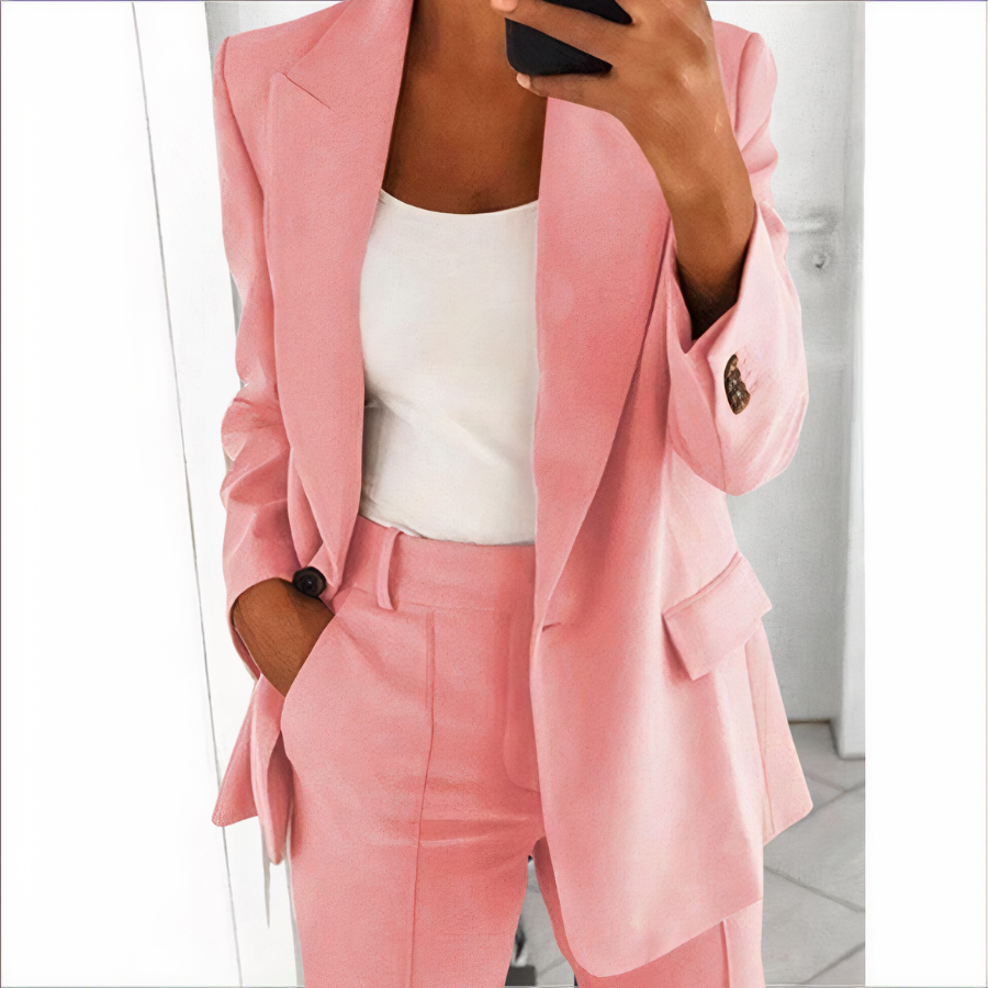 Trendiger Blazer- und Hosen-Set für Damen - Sanne