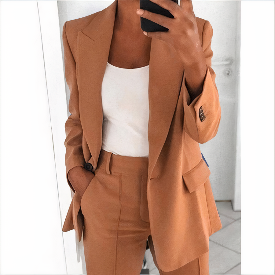 Trendiger Blazer- und Hosen-Set für Damen - Sanne